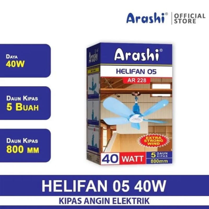 Kipas Angin Gantung Helifan Arashi