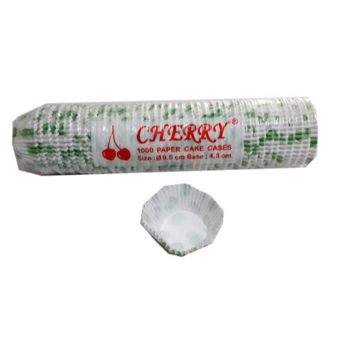 cherry cake cases cake cup tatakan paper kertas kue bolu kukus size 95mm x 43mm 9.5 cm x 4.3 cm
