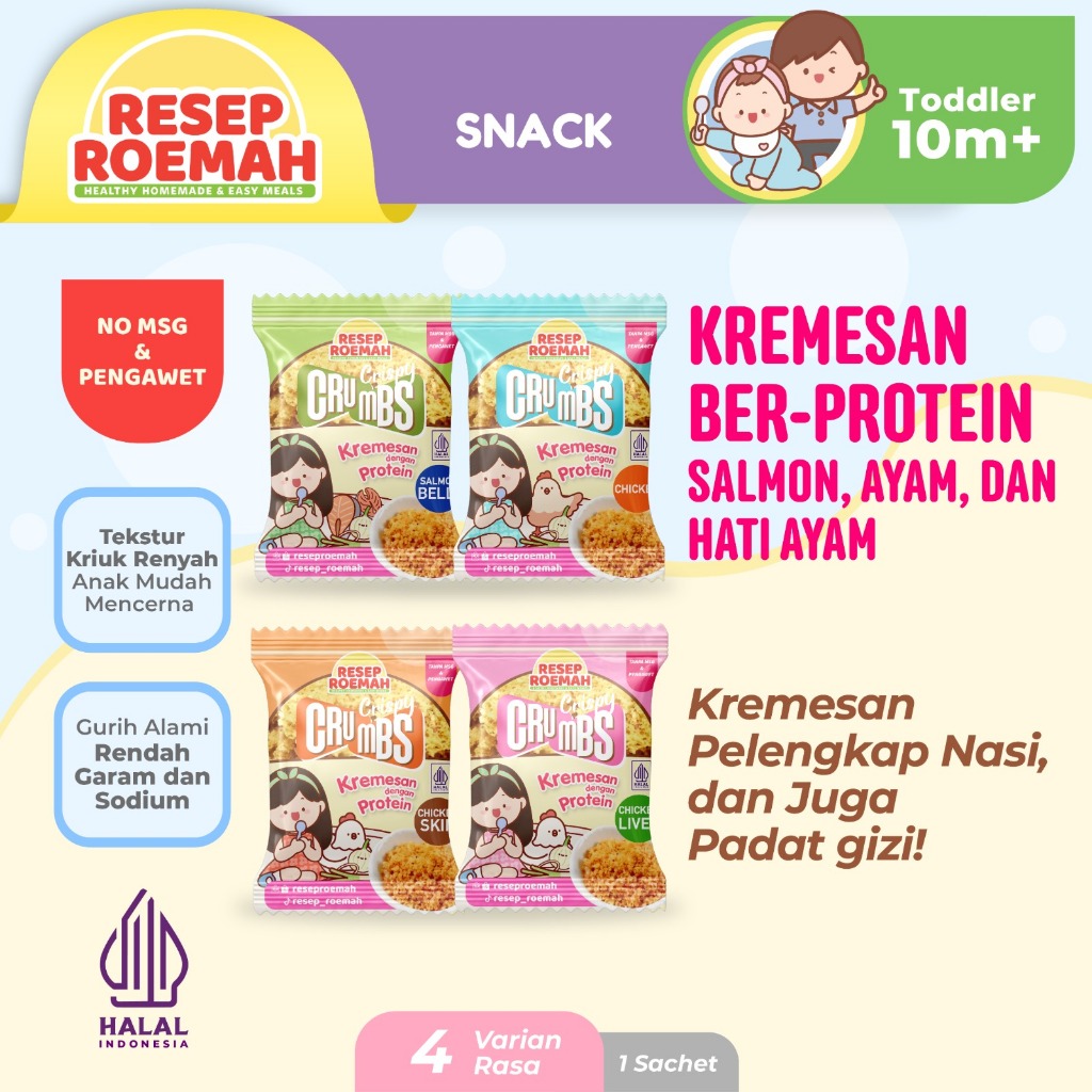 

Resep Roemah Kremes Protein Hati Ayam Kampung Sapi Ikan / Kremesan Tabur Gurih MPASI / Crispy Crumbs / BB Booster MPASI / Penambah Selera Makan MPASI Bayi Anti GTM / Halal No MSG