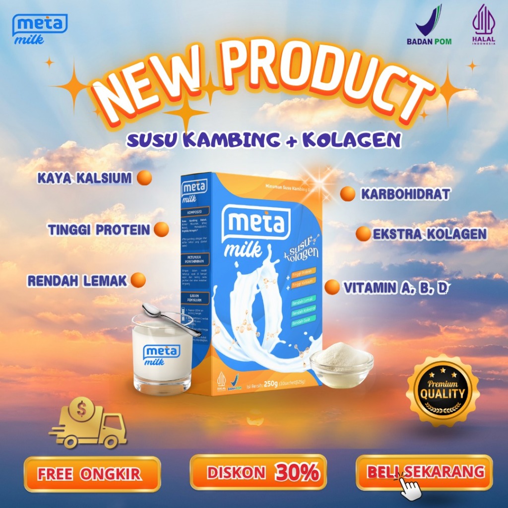 

SUSU KAMBING METAMILK (+KOLAGEN) 250gr