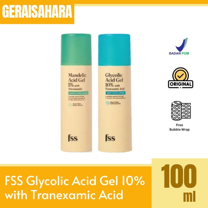 FSS For Skin's Sake Glycolic Acid | Lactic Acid | Mandelic Acid | Eksfoliator Wajah