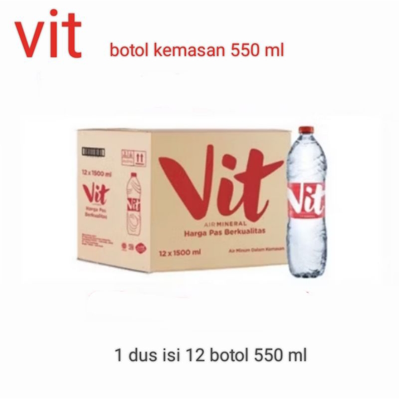 

Vit air mineral1500 ml x 12 botol