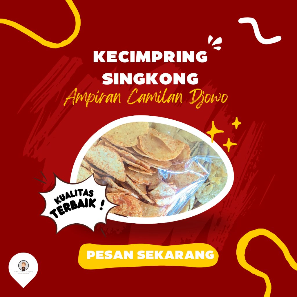 

Kecimpring Singkong / Opak Kecimpring Original Pedas 180gr - Ampiran Camilan Djowo