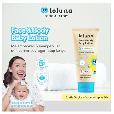 Lotion Krim Muka dan Badan Bayi dan Anak / Krim untuk Newborn / 5x Ceramide
