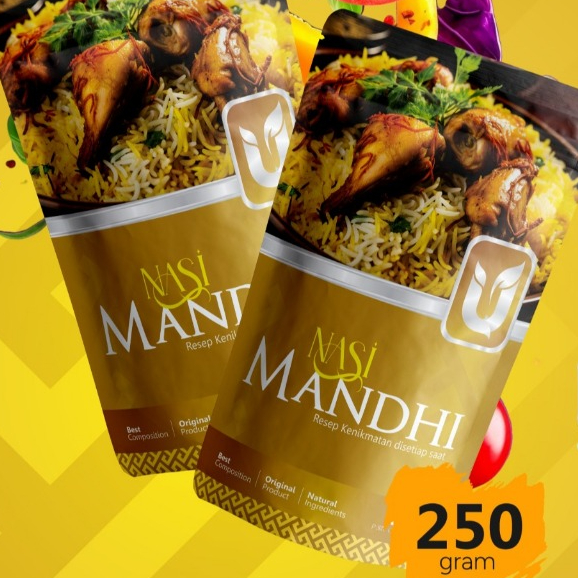 

Masakan Timur Tengah Nasi Mandhi 250gr Beras Basmati + Bumbu 3 porsi spesial