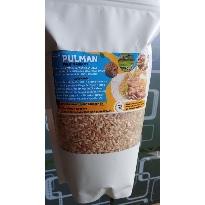 

Beras Ketan Merah Pulut Mandoti | Pulu' Mandoti Asli 100% Salukanan | Beras Murni Tanpa Campuran