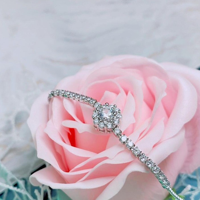 GELANG SILVER - Gelang tangan wanita titanium BRACELET