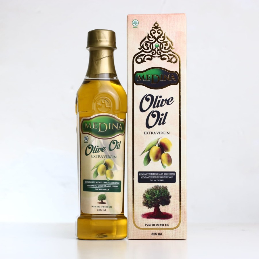 Minyak Zaitun Medina Extra Virgin Olive Oil Minyak Zaitun Asli Bisa Untuk Diminum 325ml