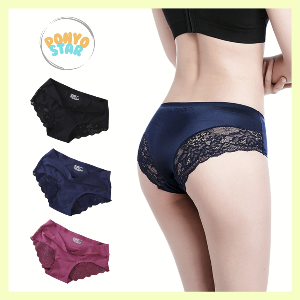 127 CD Seamless Sexy Wanita Lace Dengan Renda Kolor Perempuan Fit Lentur Melar Lembut Hot Item