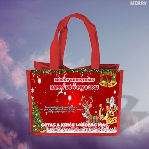 

Tas Goodie Bag Custom Souvenir Natal / Merry Christmas