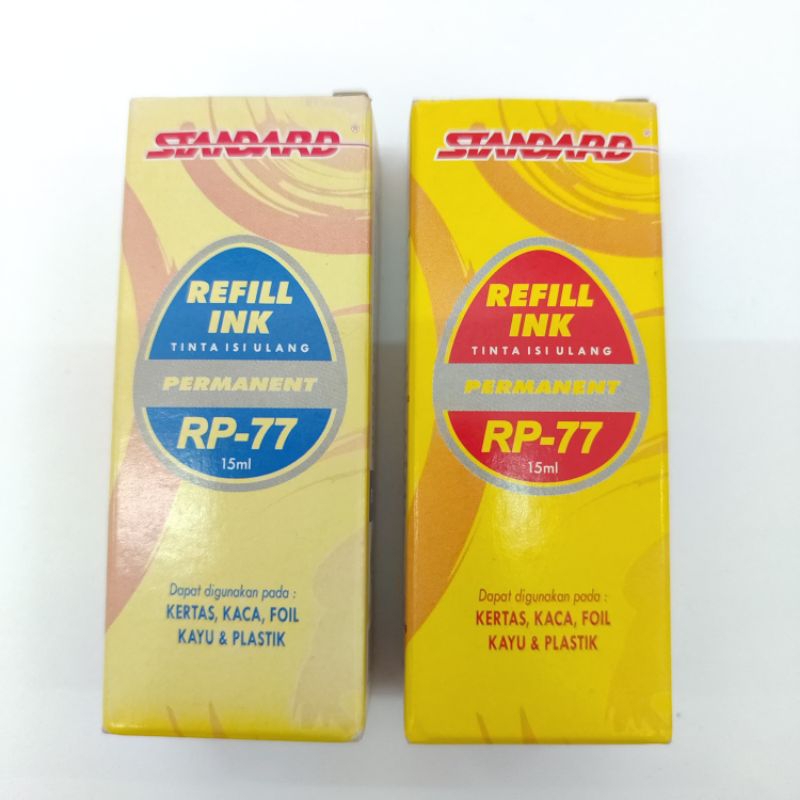 

TINTA ISI ULANG PERMANENT/REFILL INK RP-77 MERAH/BIRU