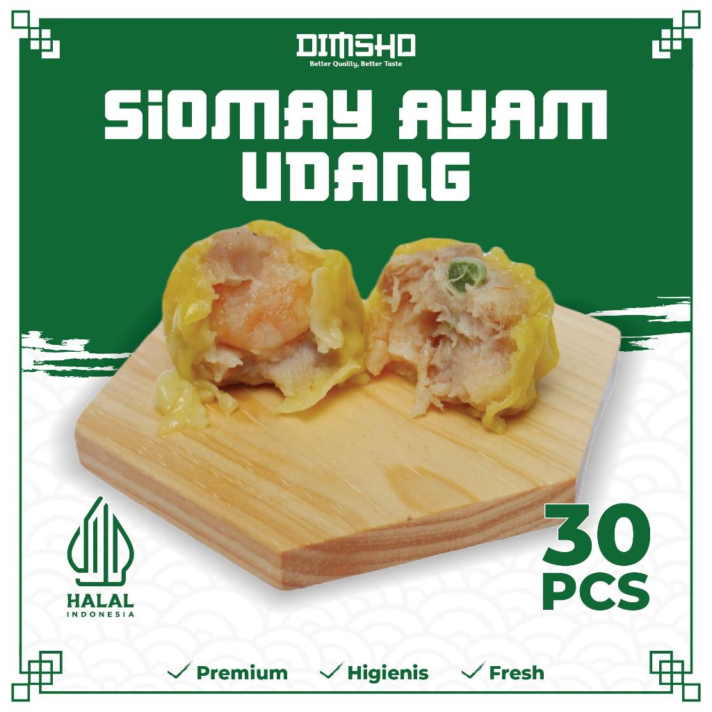 

DIMSUM SIOMAY AYAM UDANG II DIMSUM FROZEN PREMIUM HALAL II DIMSUM SIOMAY AYAM UDANG 1 PACK ISI 30 PCS