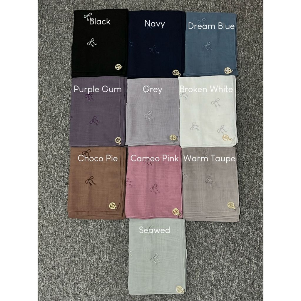 HIJAB PARIS HIJAB SEGI EMPAT | NARAYA PARIS HIJAB BORDIR PITA