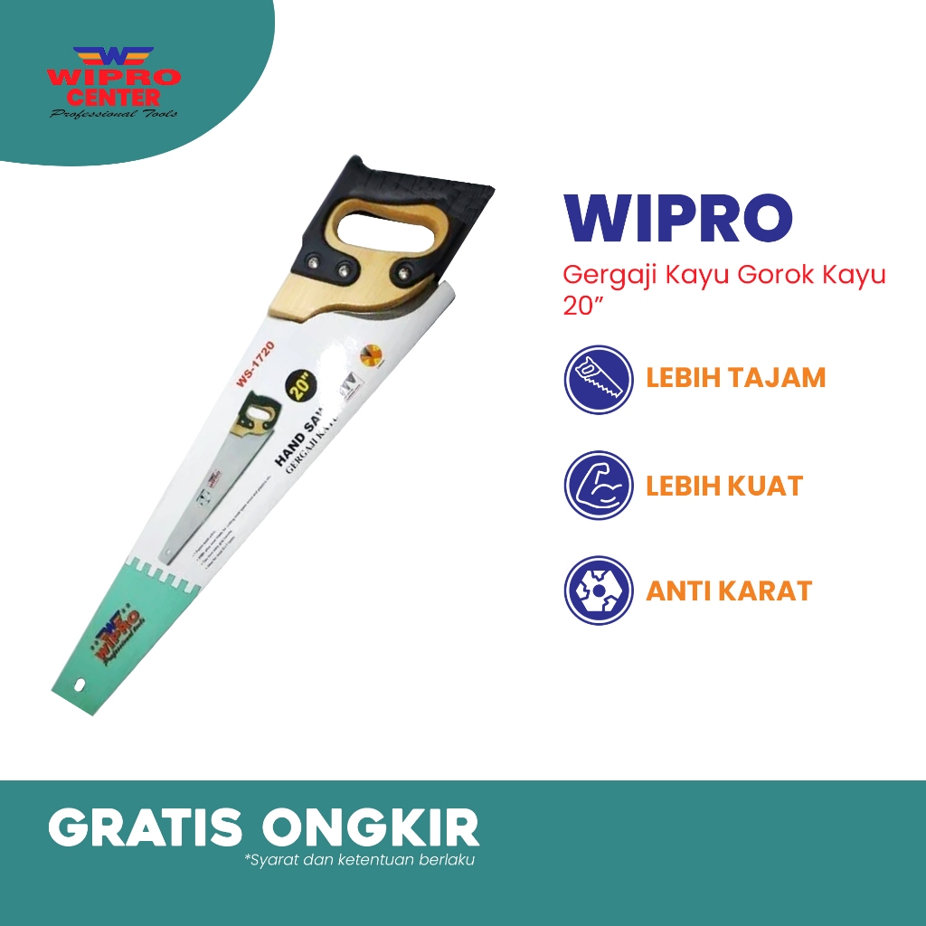 GERGAJI KAYU GOROK KAYU 20" HEAVY DUTY WS1720 WIPRO
