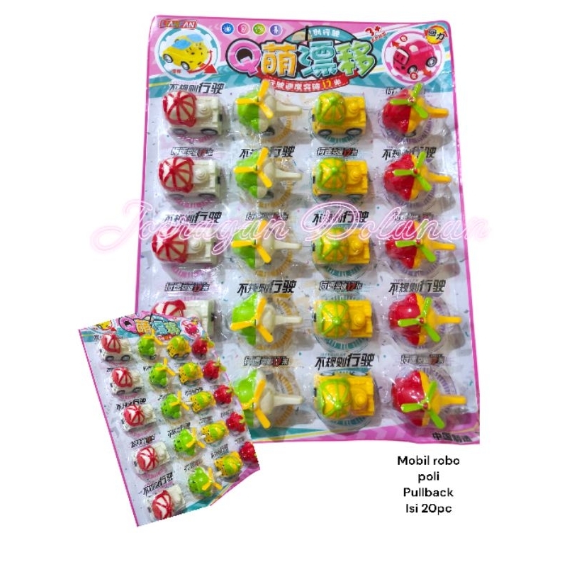 20pc Mainan mobil - mobilan poli, poli car