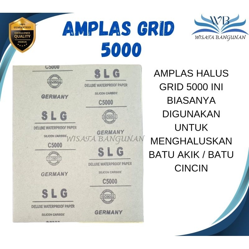 Amplas Duco / Abrasive Paper SLG Waterproof #5000 GERMANY STANDARD