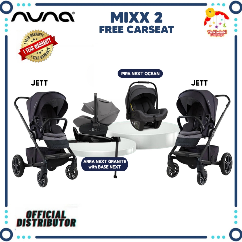 Nuna Mixx 2 FREE Nuna Arra next