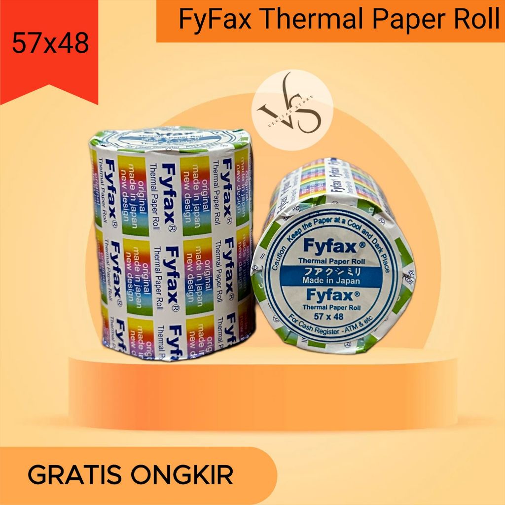 

Kertas Thermal EDC ukuran 57 x 48 Register Paper Roll Struk Kasir FyFax Made in Japan