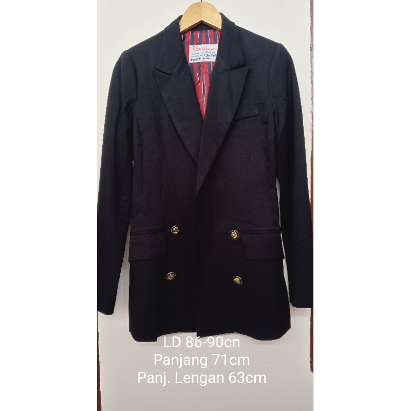 Preloved Blazer Hitam Keren Chic Girl
