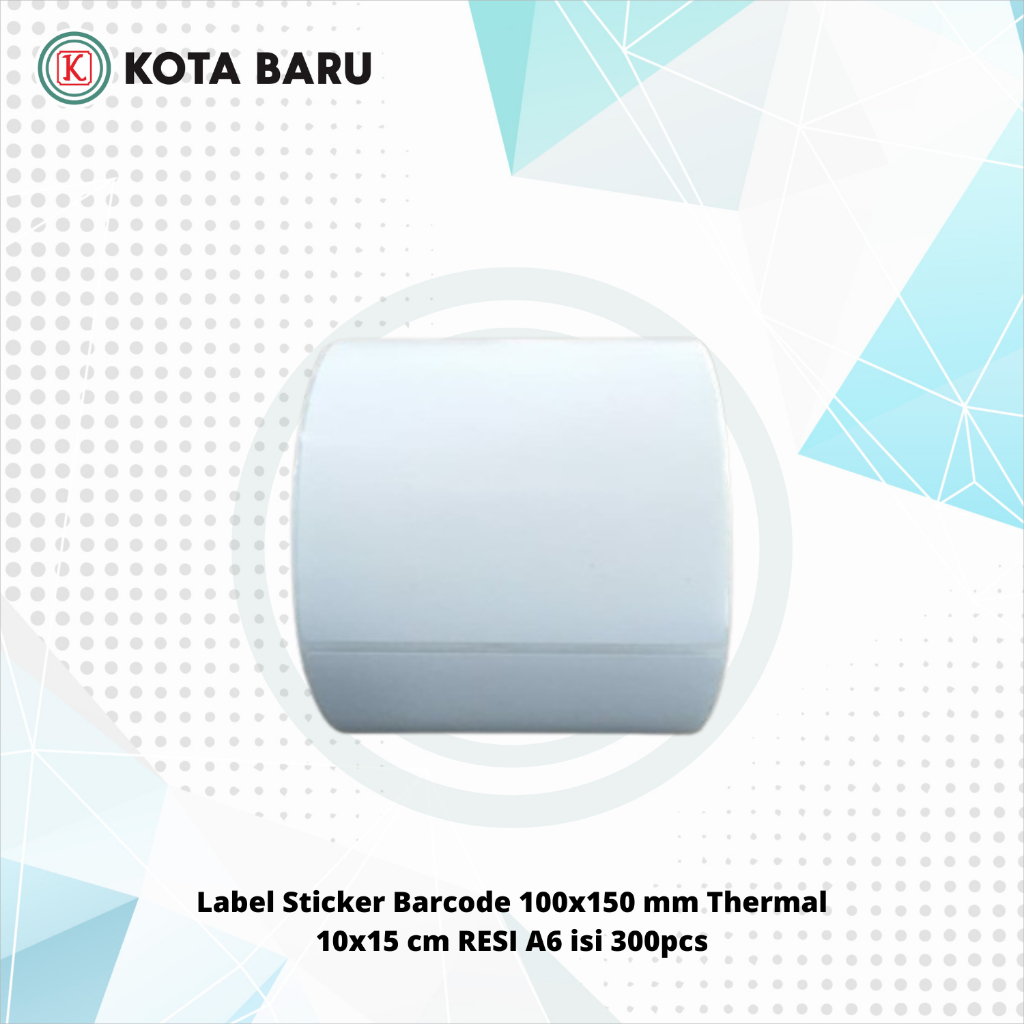 

Label Sticker Barcode 100x150 mm Thermal 10x15 cm RESI A6 isi 300pcs