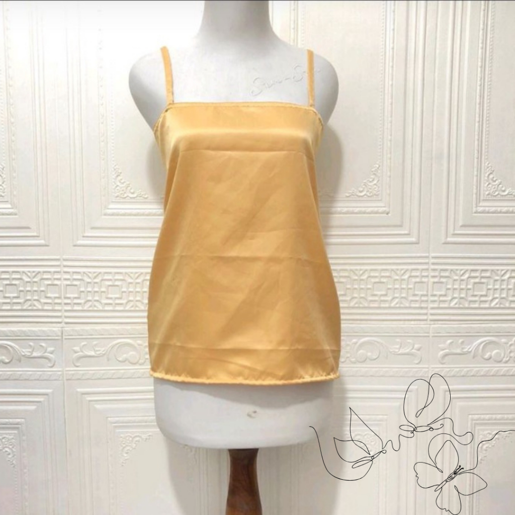 INNER SATIN VELVET DALAMAN KEBAYA BAHAN SATIN VELVET KAMISUL kamisol tanpa lengan saten Iner Tanpa L