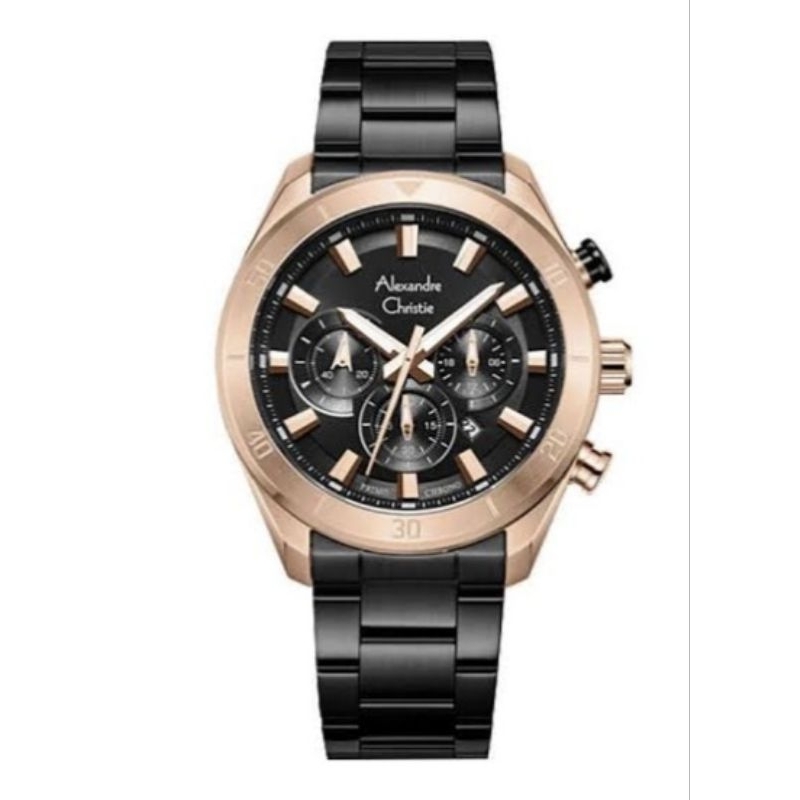 jam tangan pria Alexandre christie 6672 / 6672MC original