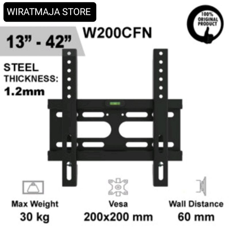 BRACKET TV PREMIUM HIGH QUALITY LCD LED TV 13-42"/BRACKET TV UNIVERSAL