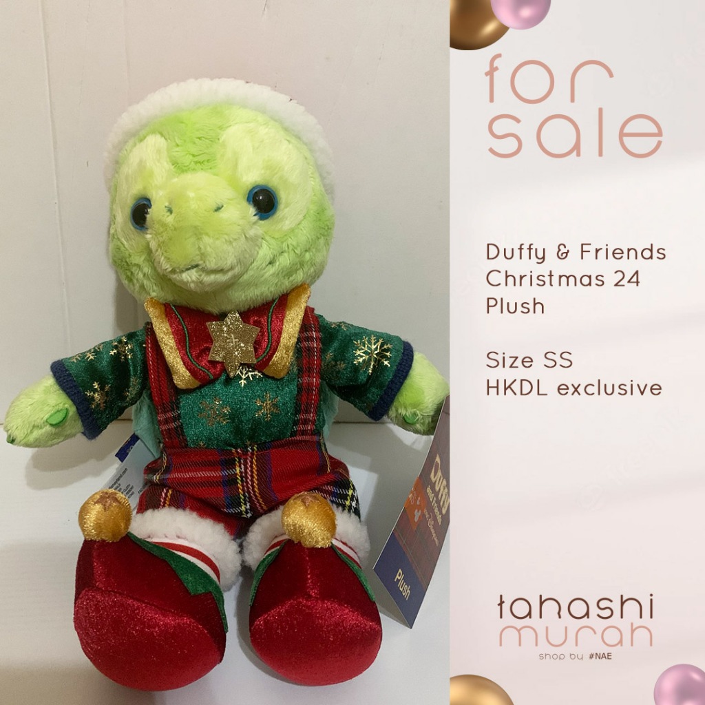 [LAST PIECE] HKDL Disney Boneka OluMel Turtle Kura-kura Winter Christmas Natal Lucu asli original 10