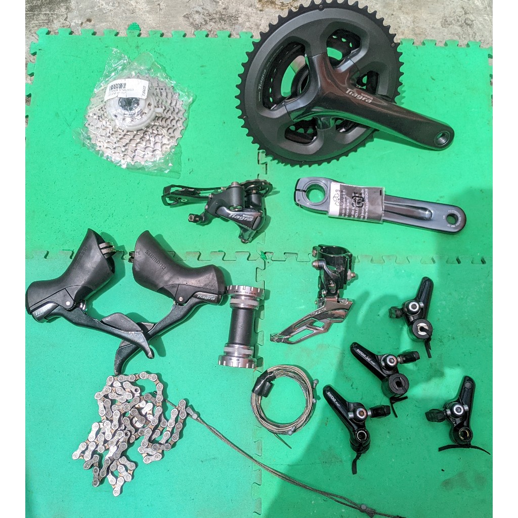 Groupset Shimano Tiagra 3x10 (mix baru) Group set Sepeda Touring Gravel Bike Suntour