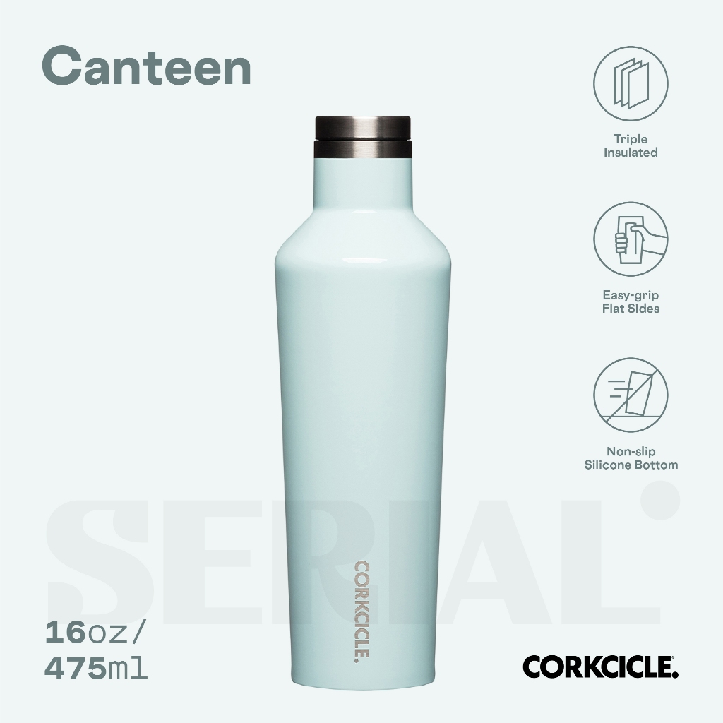 CORKCICLE Canteen 16oz - Classic Powder Blue