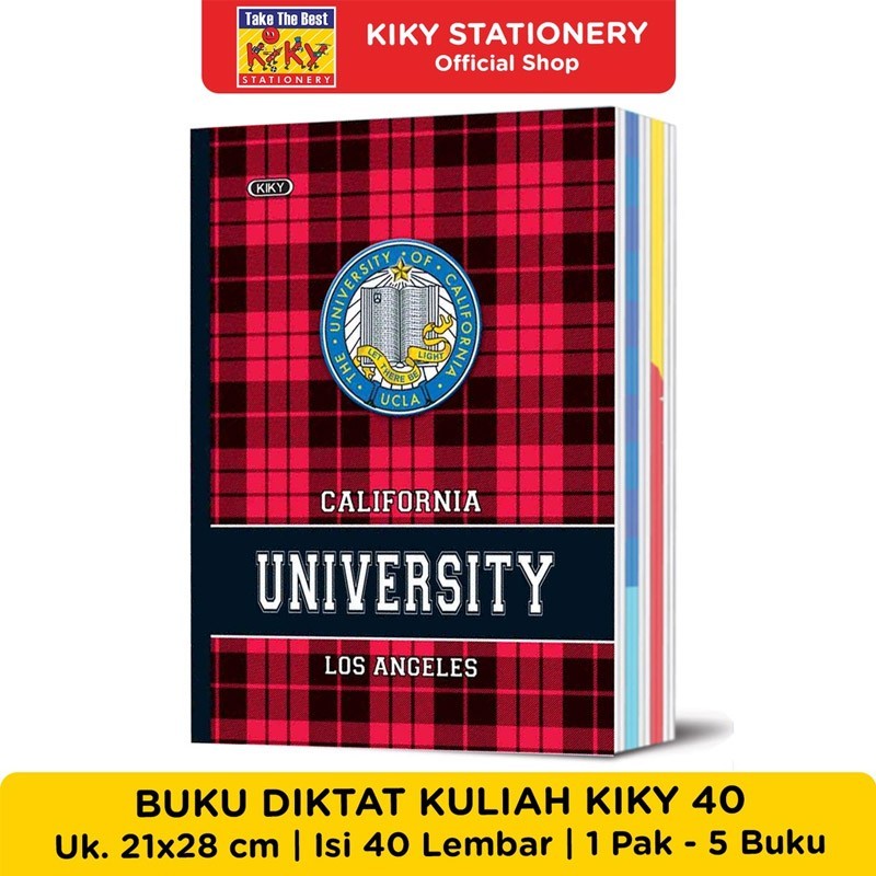 

H7Y Buku Tulis Campus Kiky 40 Lembar 1 Pak / 5 Buku