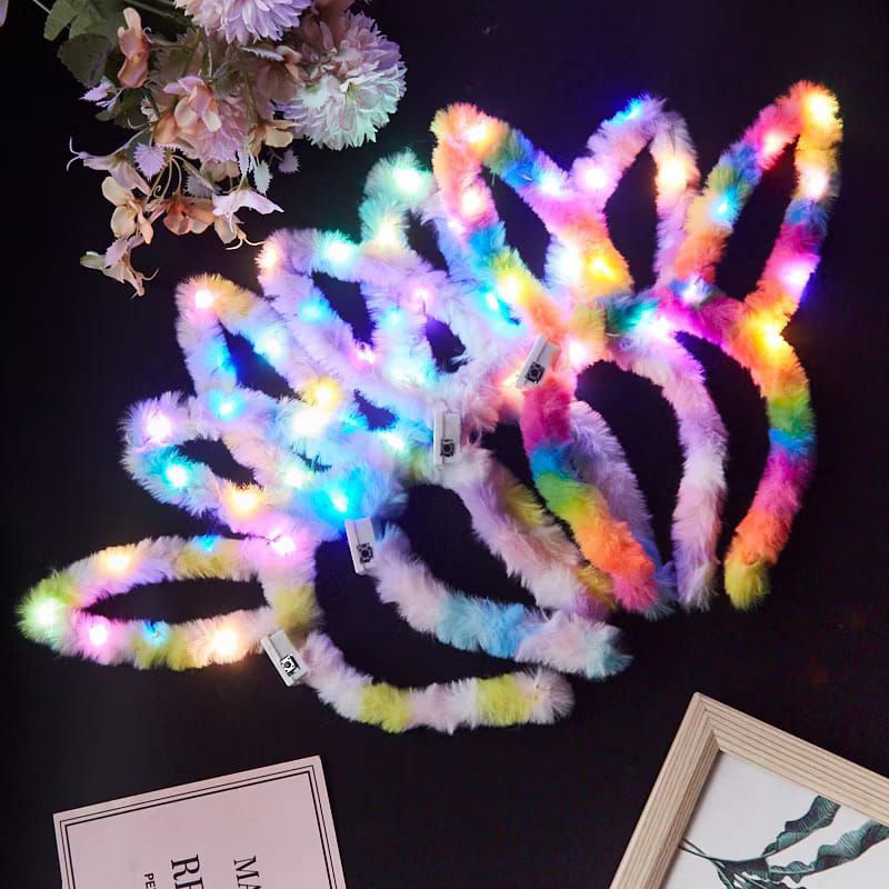 BANDO LED MOTIF KELINCI UNTUK WANITA  ANAK & DEWASA / BANDO PESTA
