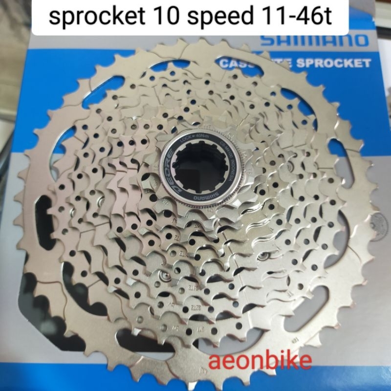sprocket Shimano deore M4100 10speed 11-46t model cassette freewheel 10 speed 46t megarage gear sepe