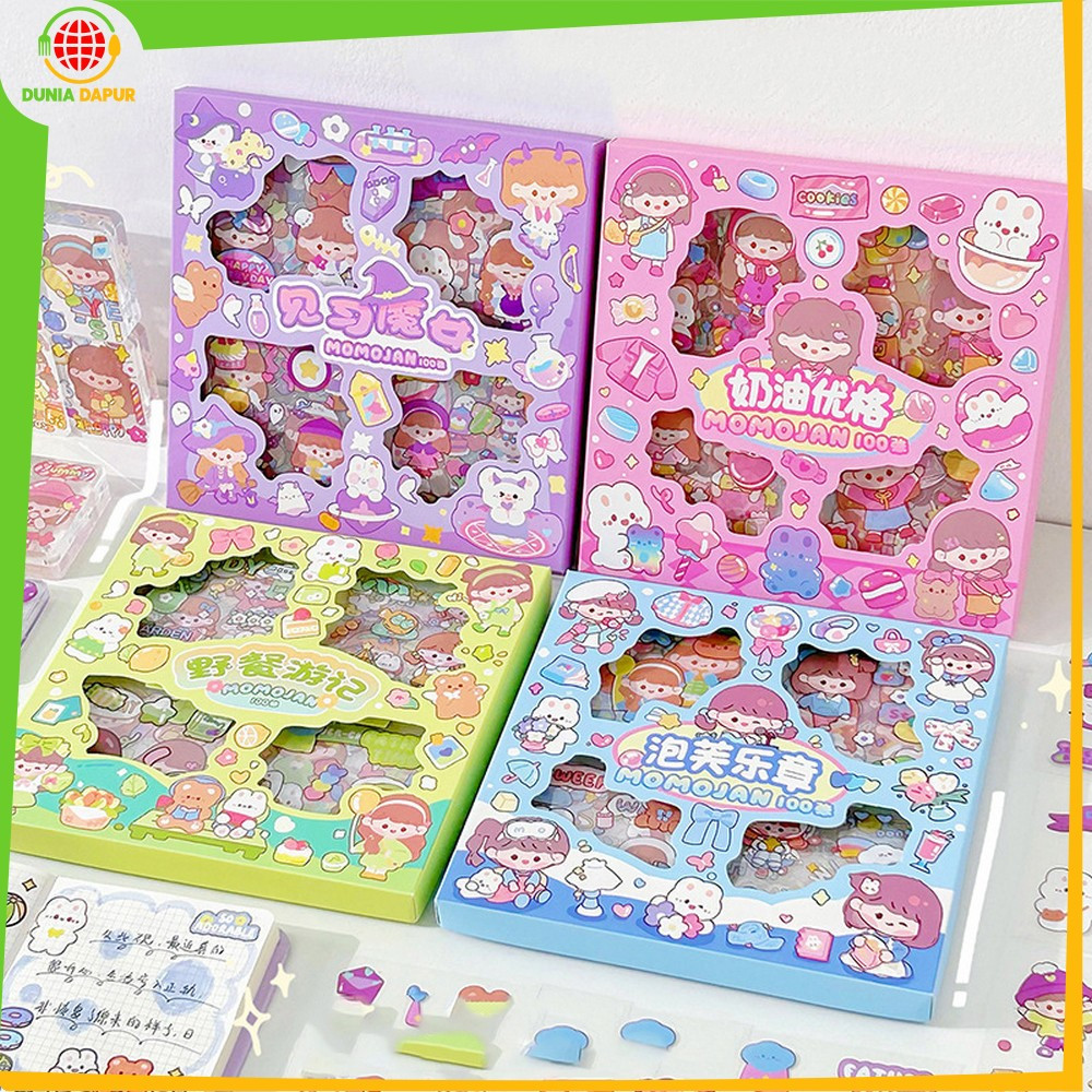 

Stiker Buku Diary Tumblr Botol Karakter Lucu 2D Isi 100pcs / Sticker Lucu Kekinian Dekorasi Scrapbook Sticker Aesthetic Dunia Dapur C473