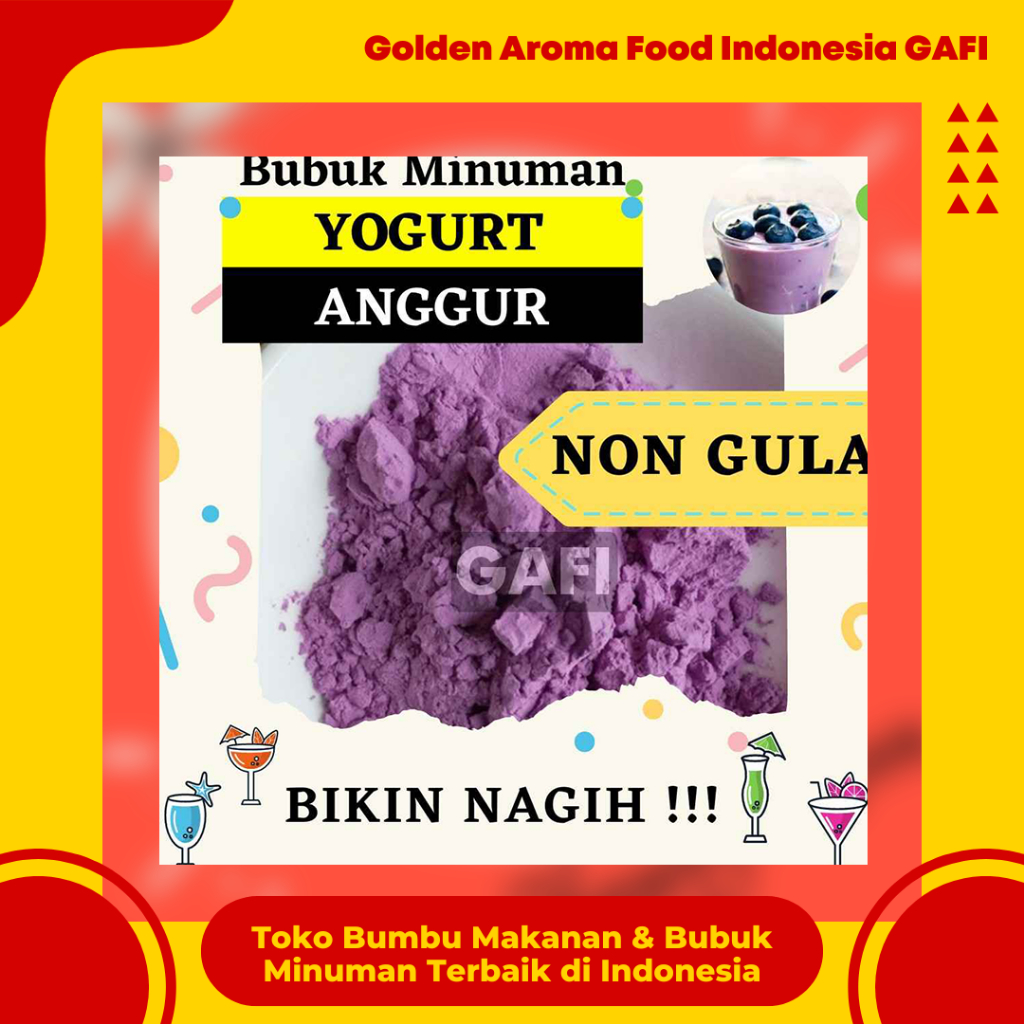 

Bubuk Yogurt Anggur NON GULA Premium 1 kg Supplier Bubuk Minuman Yoghurt Grape Instan 1Kg Serbuk Es Youghurt Ekonomis Original Powder Gafi Kiloan