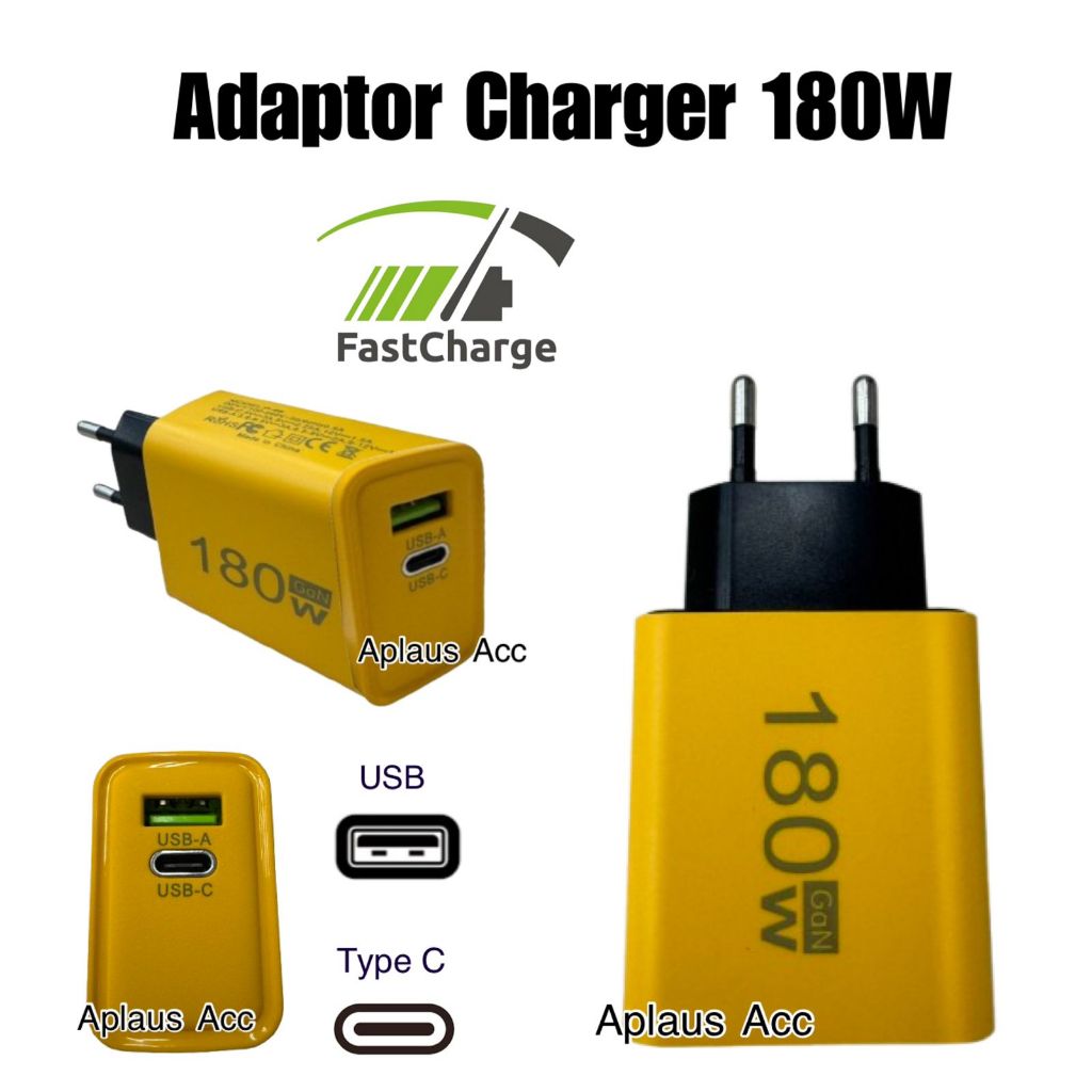 Adaptor Batok Charger 180W Fast Charging P46 Adapter
