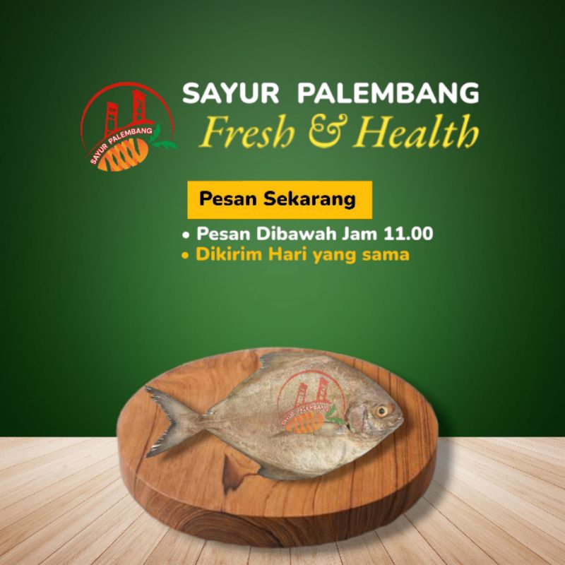 

Ikan Bawal Laut Hitam 1KG - Sayur Palembang