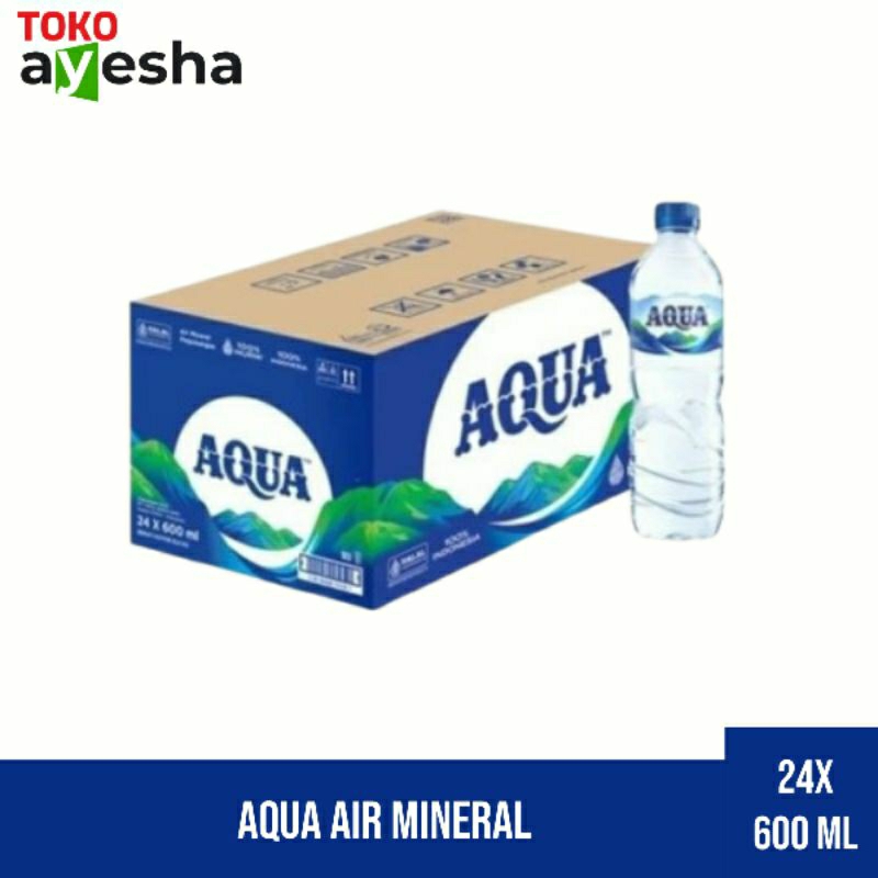 

Aqua Air Mineral 600 ML - 1 Dos isi 24 Botol