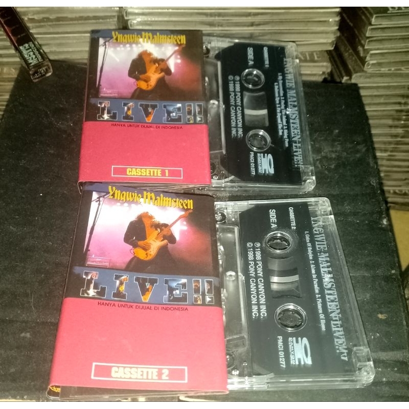 Kaset Pita:Yngwie Malmsteen- Live(Dobel kaset)