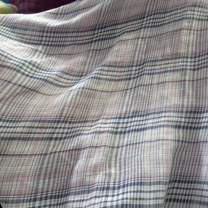 Kain - Kain Katun Motif Kotak Import - Kain Katun Paris Premium - Kain Meteran TA | Harga Per Seteng