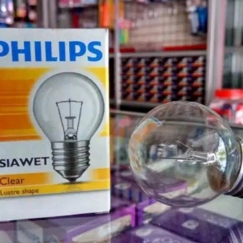 Lampu Bohlam Pijar PHILIPS 5 watt Siawet E27 / LAMPU CAFE / LAMPU KUNING BOHLAM / LAMPU AYAM