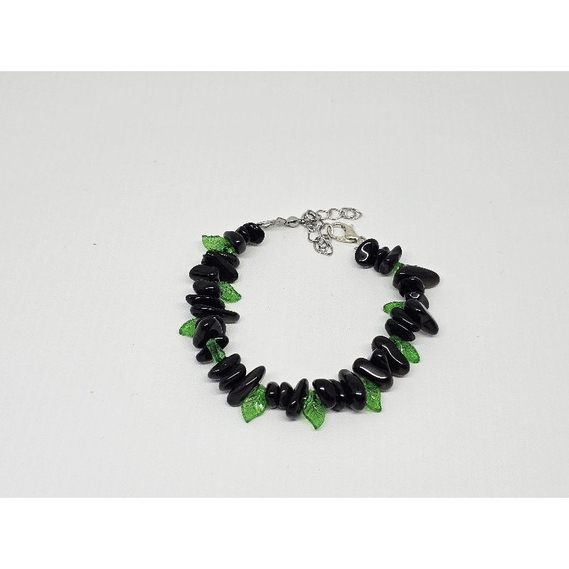 gelang batu alam black onyx/batu alami asli