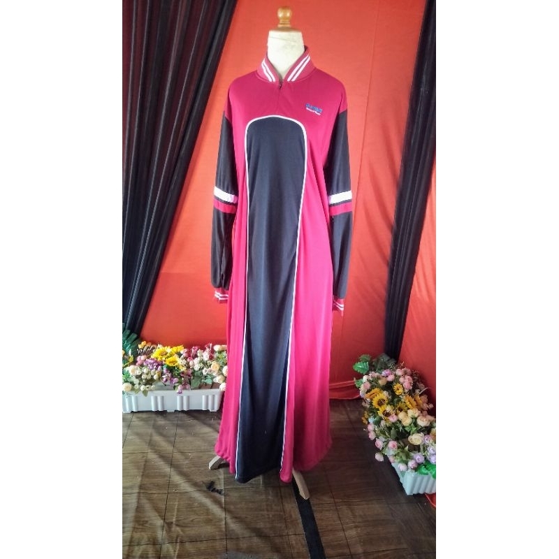 Gamis kaos casual sporty