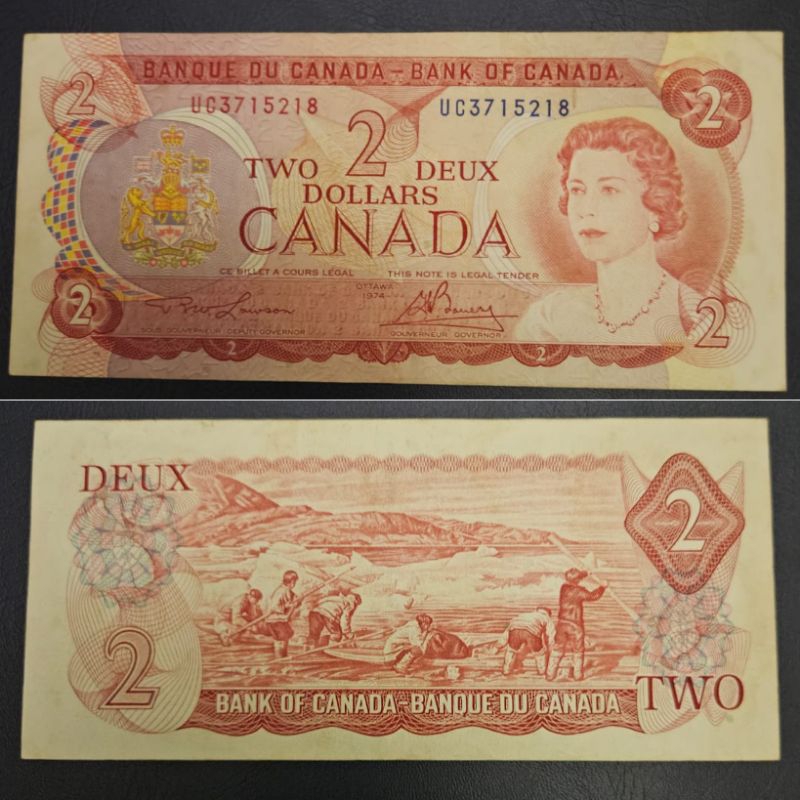 [Koleksi] Negara Canada 2 Dollar Deux Tahun 1974 Kondisi renyah Dijamin Original 100%