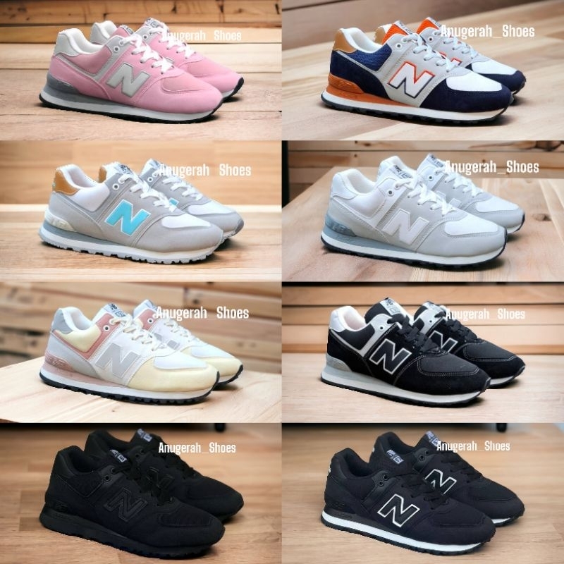 Sepatu Sneakers Wanita New Balance 574 Hitam Clasic