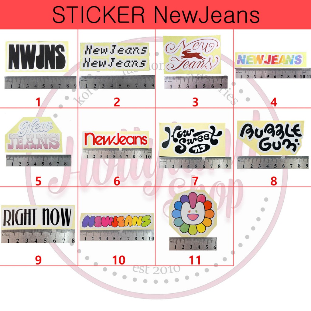 

Sticker NewJeans New Jeans Logo (5pcs Sticker) Unofficial