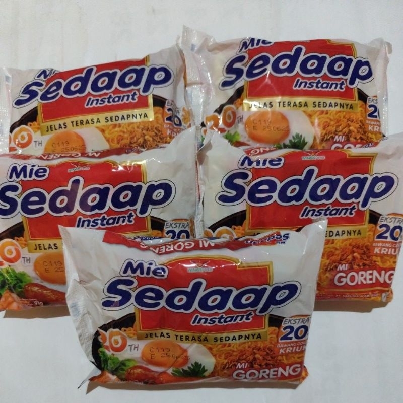 

Mie Sedaap Goreng 91 Gram ( 5 PCS )