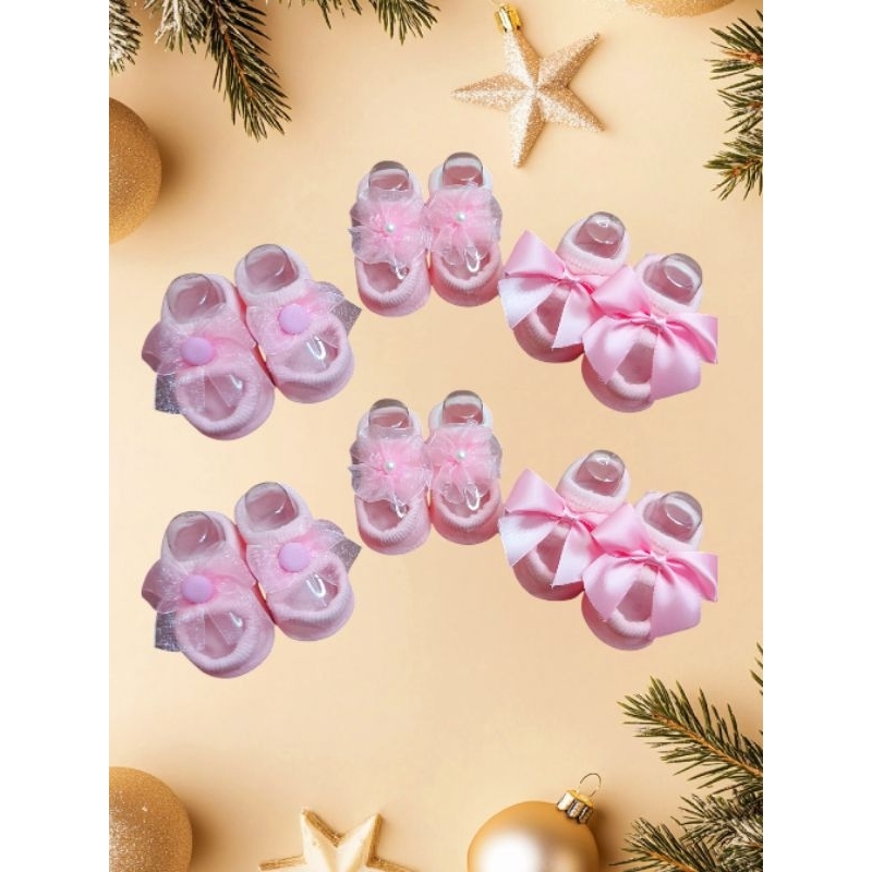 paketan kaos kaki bayi 3 in1 grosir kaos kaki bayi perempuan murah