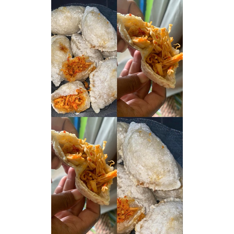 

Cireng ayam suir jumbo isi 5bj/cireng ayam suwir frozen