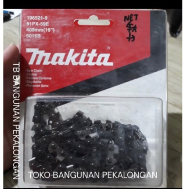 Rantai Chain Saw Makita 196521-9 Chainsaw 5016 Blade 16 inch Listrik 5016B